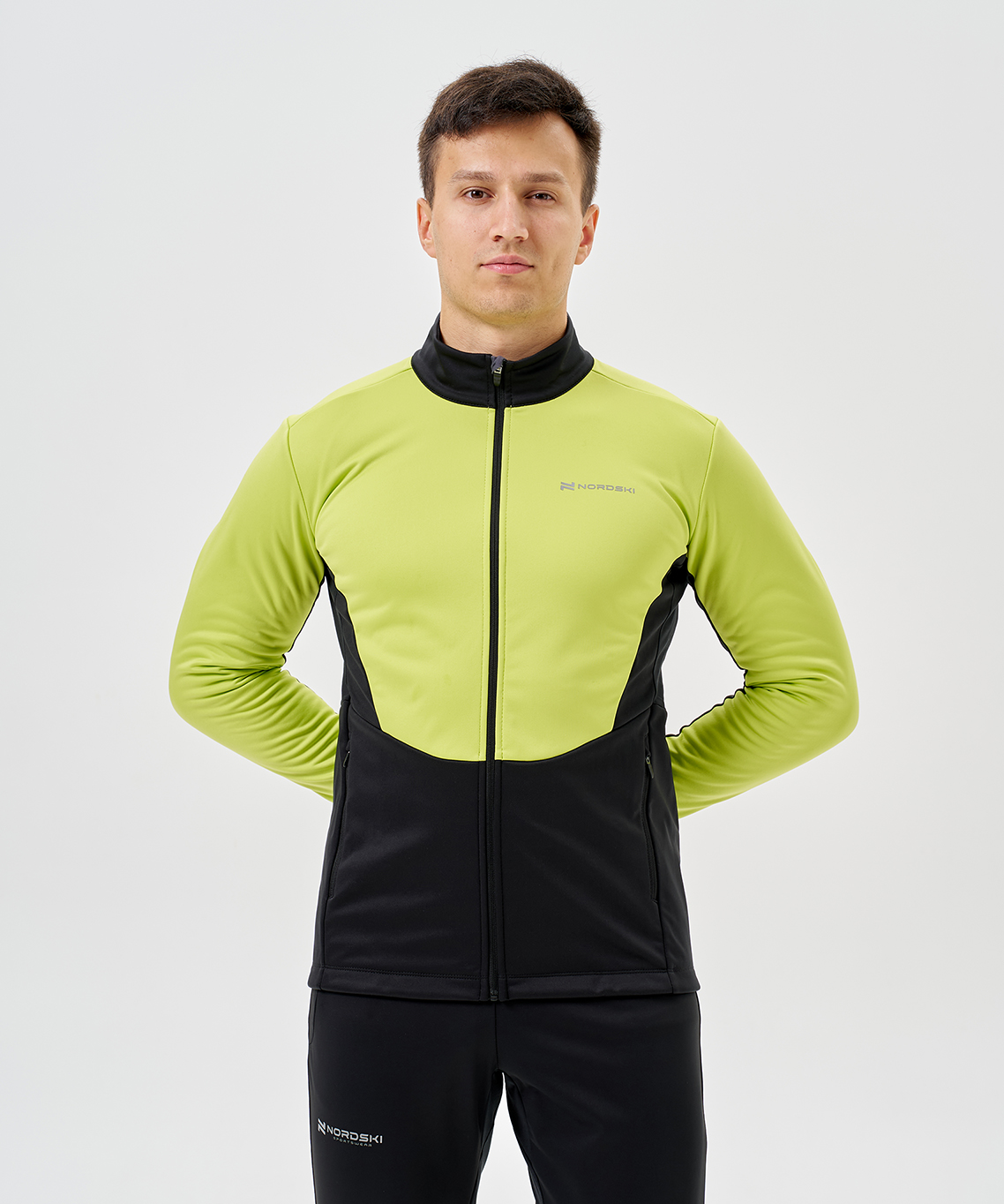 Тренировочная куртка Nordski Advance Lime/Black