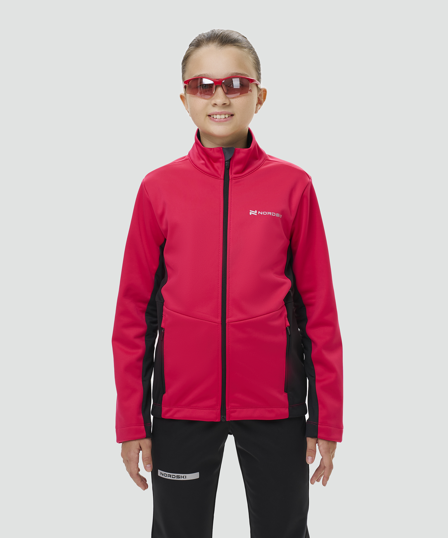 Тренировочная куртка Nordski Jr. Advance Pink/Black
