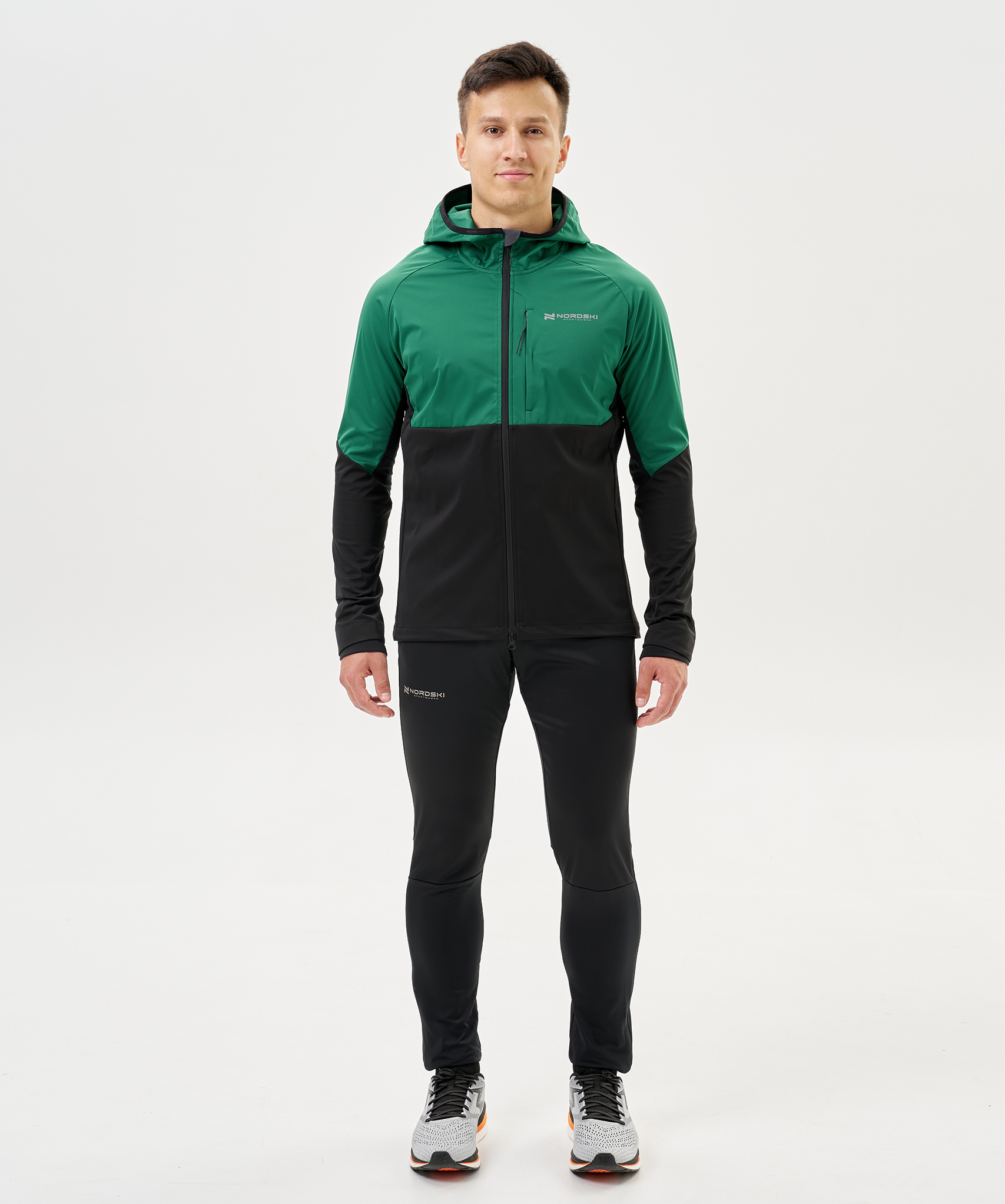 Тренировочная куртка Nordski PRO TOUR HOOD Alpine Green/Black