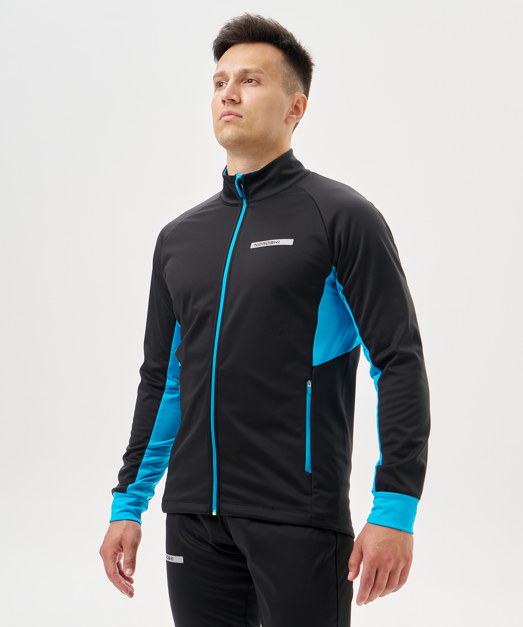 Тренировочная куртка Nordski Core Black/Breeze