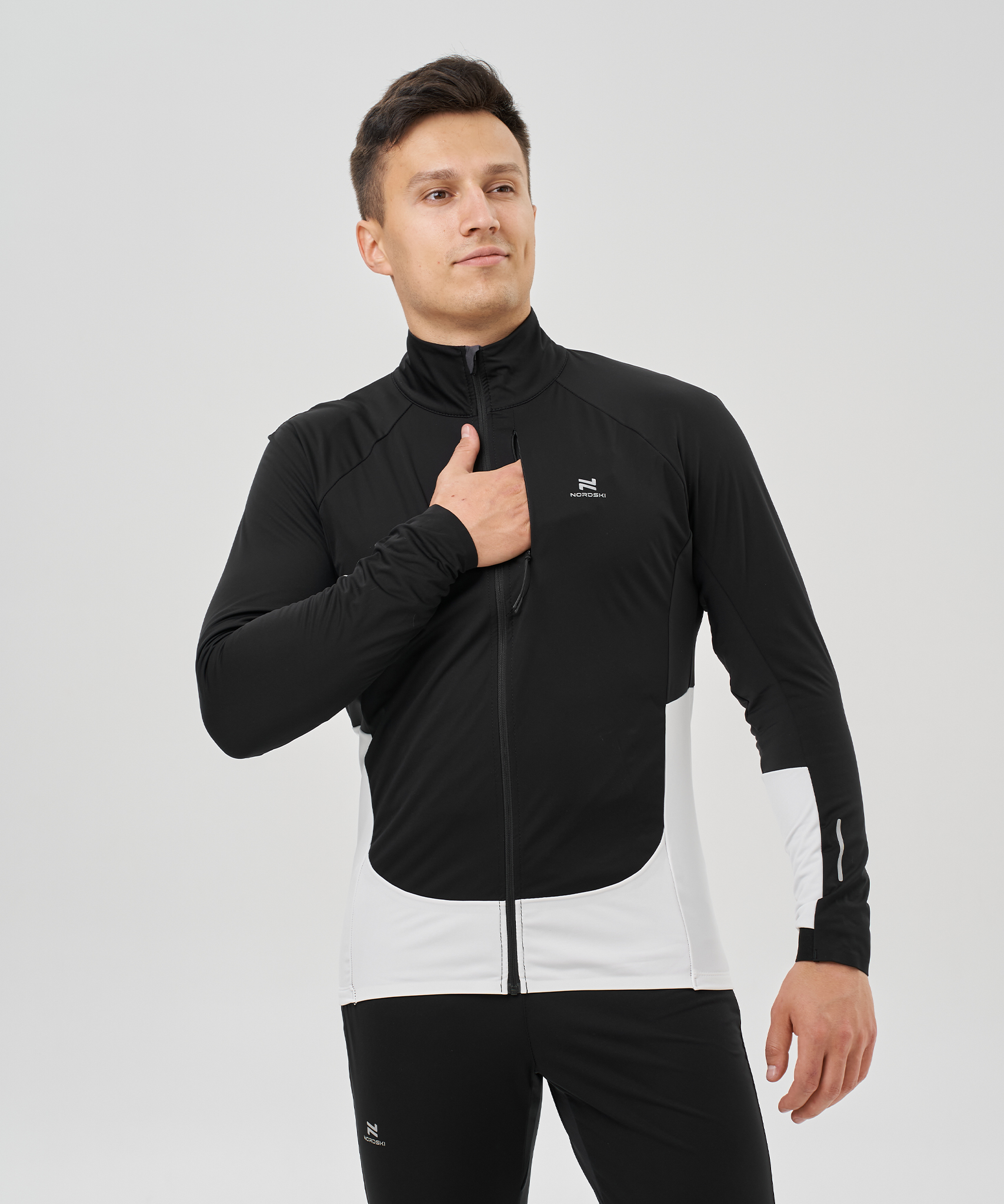 Тренировочная куртка Nordski Race Black/White